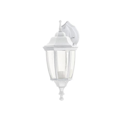 ARB-102S.jpg 47290 - Arbotante tipo farol tradicional suspendido p/exterior, bco.