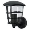 45092 - Arbotante tipo farol moderno soportado p/exteriores, negro