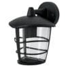 45093 - Arbotante tipo farol moderno suspendido p/exteriores, negro