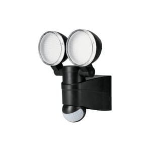 47338 - Arbotante LED 12 W negro con sensor de movimiento, Volteck