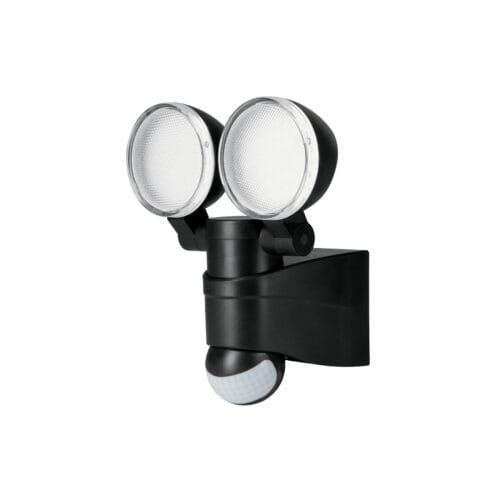 47338 - Arbotante LED 12 W negro con sensor de movimiento, Volteck