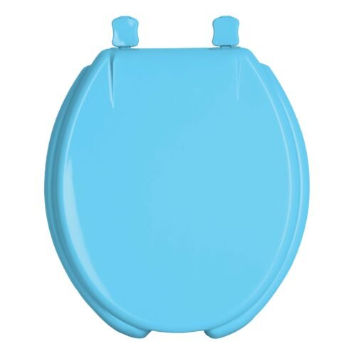 47034 - Asiento redondo con tapa para WC, abierto, azul, FOSET
