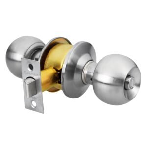 23568 - Cerradura tipo esfera, cilíndrico, baño, cromo, HERMEX BASIC