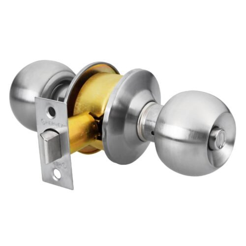 23568 - Cerradura tipo esfera, cilíndrico, baño, cromo, HERMEX BASIC