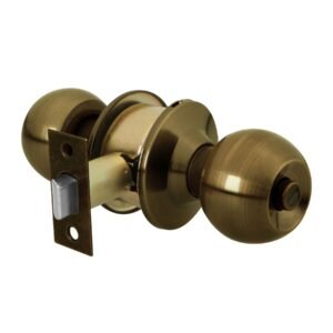 23567 - Cerradura tipo esfera, cilíndrico, baño, antiguo, BASIC