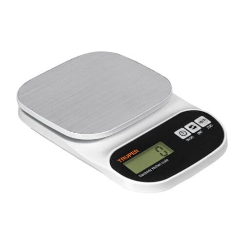 103116 - Báscula digital para cocina, plato de acero inox,5kg, Truper