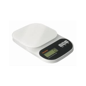 15160 - Báscula digital para cocina, plato de vidrio, 5 kg, Truper