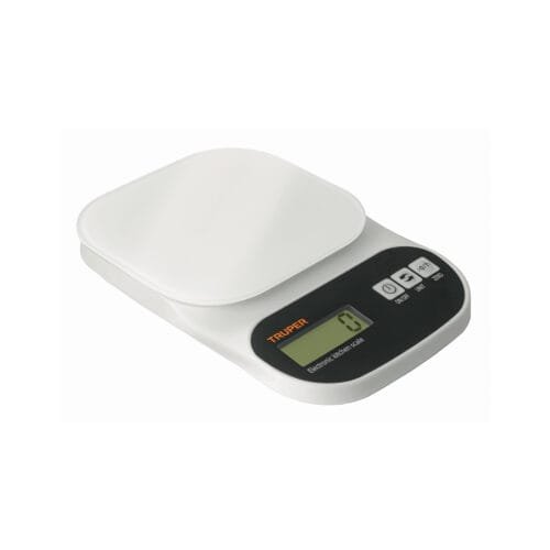15160 - Báscula digital para cocina, plato de vidrio, 5 kg, Truper