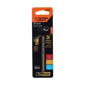 12741 - Broca HSS 9/64" Trugold para metal en blíster, Expert