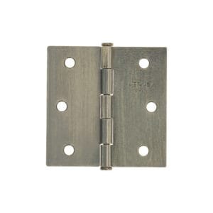 25102 - Bisagra cuadrada 2-1/2", latón antiguo, cabeza plana, BASIC