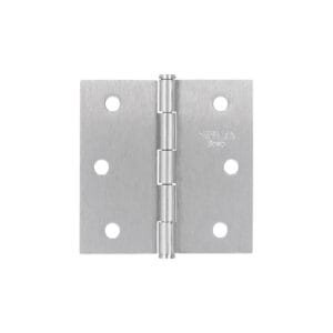 25107 - Bisagra cuadrada 2-1/2", satinado, cabeza plana, BASIC