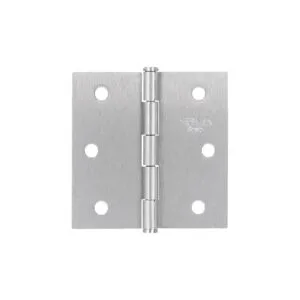 25107 - Bisagra cuadrada 2-1/2', acero satinado, cabeza plana, BASIC