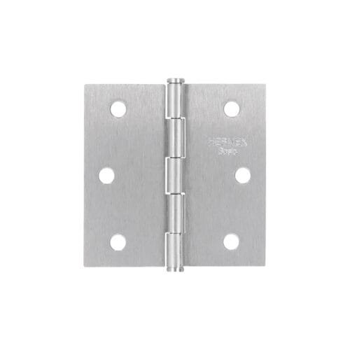 25107 - Bisagra cuadrada 2-1/2", satinado, cabeza plana, BASIC