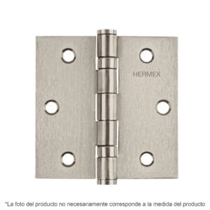 43226 - Bisagra cuadrada 2-1/2" acero inox, cabeza plana, HERMEX