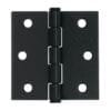 46707 - Bisagra cuadrada 2 1/2", negro mate, cabeza plana, HERMEX