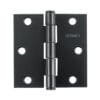 46918 - Bisagra cuadrada 3", negro mate, cabeza plana, HERMEX