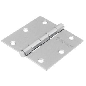 43262 - Bisagra cuadrada 3-1/2", satinado, cabeza plana, HERMEX