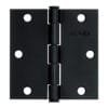 46708 - Bisagra cuadrada 3 1/2", negro mate, cabeza plana, HERMEX