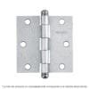 43258 - Bisagra cuadrada 4", satinado, cabeza redonda, HERMEX