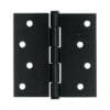 46709 - Bisagra cuadrada 4", negro mate, cabeza plana, HERMEX