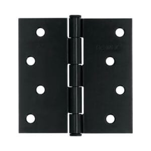 46709 - Bisagra cuadrada 4", negro mate, cabeza plana, HERMEX