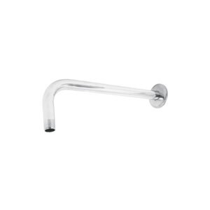 44506 - Brazo recto con chapetón para regadera, 30 cm, cromo, Foset