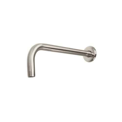 47648 - Brazo recto con chapetón para regadera, 30 cm, satín, Foset
