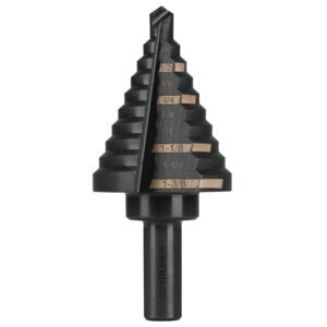 12126 - Broca escalonada óxido negro 10escalones 1/4 a 1-3/8",Truper
