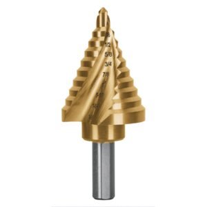 101556 - Broca escalonada titanio 10 escalones 1/4" a 1-3/8", Expert