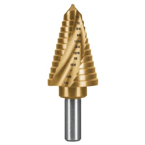 101555 - Broca escalonada titanio 12 escalones 7/16" a 1-1/8", Expert