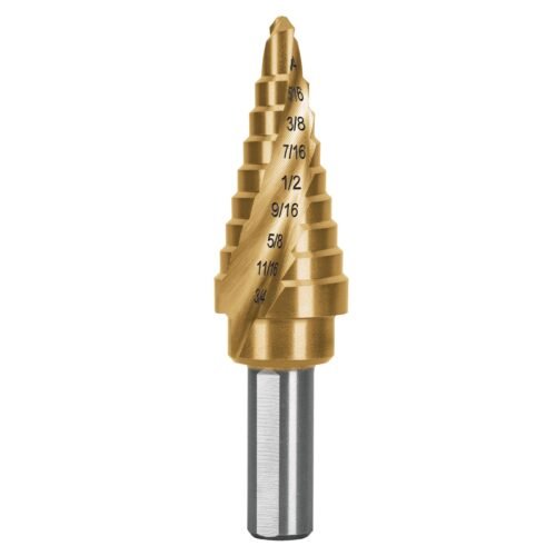 101552 - Broca escalonada titanio 9 escalones 1/4" a 3/4", Expert