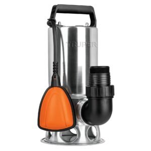 12607 - Bomba sumergible acero inoxidable, agua sucia, 1 HP, TRUPER