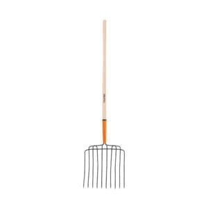 102562 - Bieldo para estiércol 10 dientes, mgo largo 48", cab/soldada