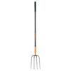102100 - Bieldo para paja, 4 dientes, mgo largo de acero 48" TRUPER