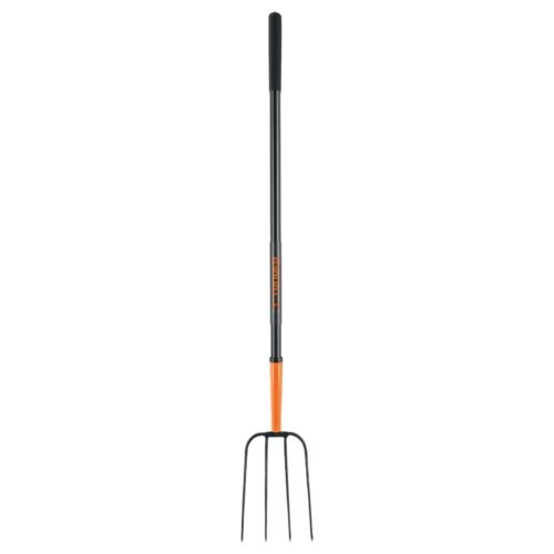 102100 - Bieldo para paja, 4 dientes, mgo largo de acero 48" TRUPER