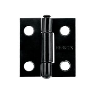 45632 - Bisagra rectangular 1" negra, HERMEX