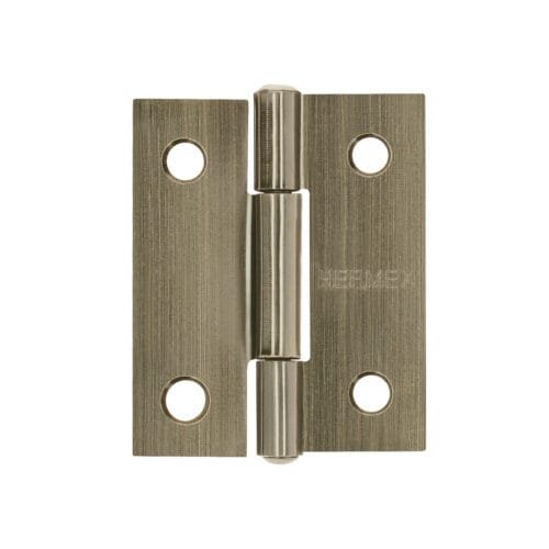 46910 - Bisagra rectangular 1-1/2" latón antiguo, HERMEX