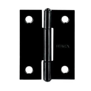 45634 - Bisagra rectangular 2" negra, HERMEX