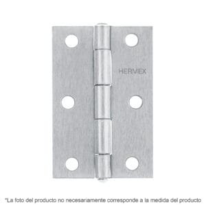 43188 - Bisagra rectangular 2-1/2" acero pulido, HERMEX