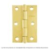 43195 - Bisagra rectangular 2-1/2" acero latonado, HERMEX