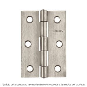 43202 - Bisagra rectangular 2-1/2" acero inoxidable, HERMEX