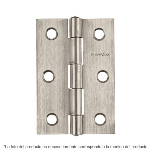 BR-254.jpg 43202 - Bisagra rectangular 2-1/2" acero inoxidable, HERMEX