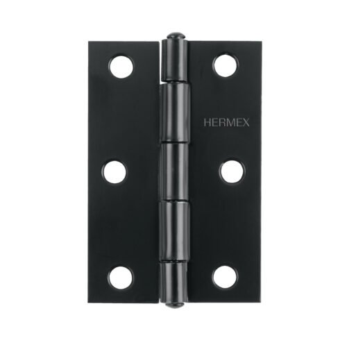 45635 - Bisagra rectangular 2-1/2" negra, HERMEX