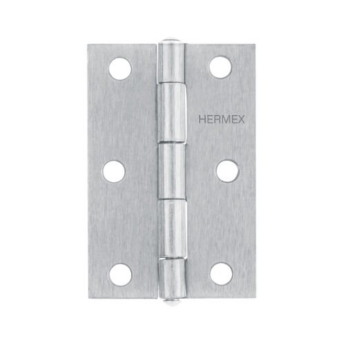 43189 - Bisagra rectangular 3" acero pulido, HERMEX