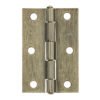 46913 - Bisagra rectangular 3" latón antiguo, HERMEX