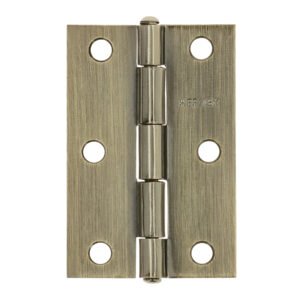 46913 - Bisagra rectangular 3" latón antiguo, HERMEX