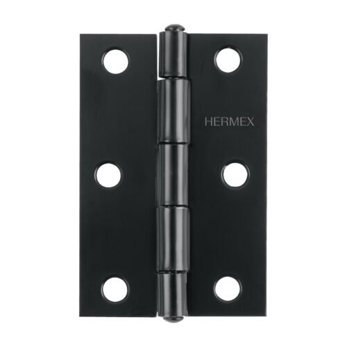 45636 - Bisagra rectangular 3" negra, HERMEX