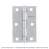 43190 - Bisagra rectangular 3-1/2" acero pulido, HERMEX
