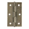 46914 - Bisagra rectangular 3-1/2" latón antiguo, HERMEX