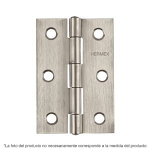 43204 - Bisagra rectangular 3-1/2" acero inoxidable, HERMEX